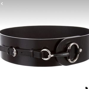 Authentic Gucci wide horsebit belt